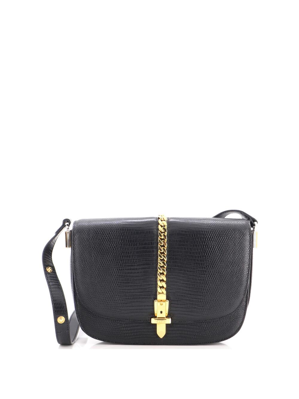 Gucci Sylvie Shoulder Bag Lizard Small #348494G18B